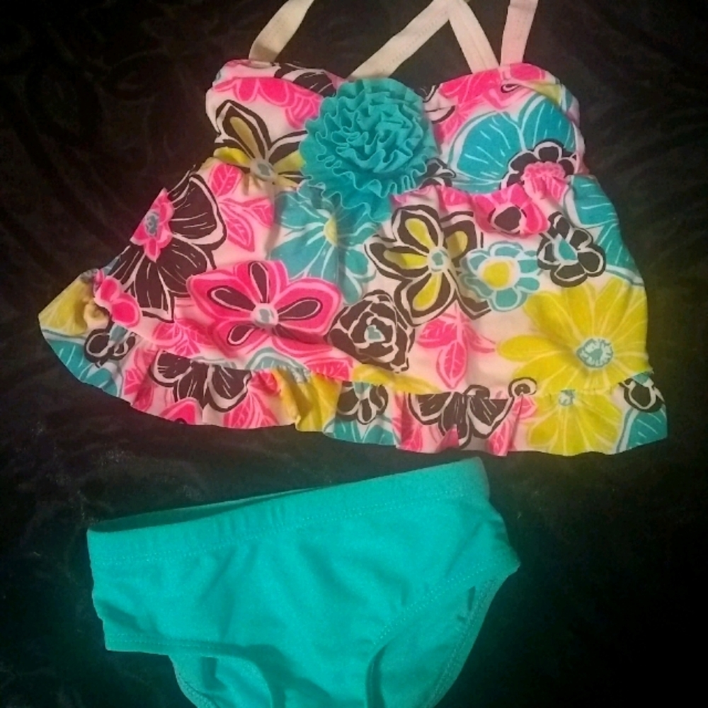 Baby girl floral swimsuit/tankini